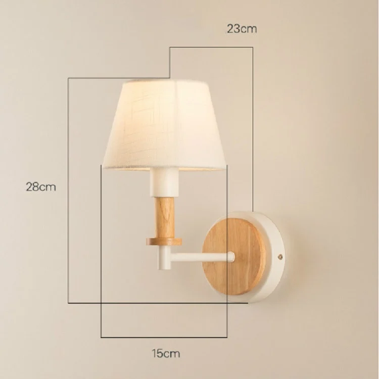 TBD0399127201A_4.webp E27 LED Bedside Aisle Creative Personality Wooden Wall Lamp - Image 5