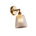 Copper Living Room Bedroom Crystal Wall Lamp - Image 6