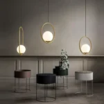 Restaurant Chandelier Single Head Creative Personality Simple Modern Copper Lamp - Image 10