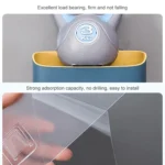 No Drill Wall Mounted Shower Shelf Cell Phone Bathroom Shampoo Holder - Image 6