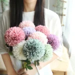 Dandelion Flower Ball Simulation Flower Home Decoration Wedding Bouquet - Image 3