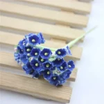 5 Branches DIY Hand-simulated Plum Mini Flocking Cloth Lucky Flower - Image 2