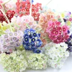 5 Branches DIY Hand-simulated Plum Mini Flocking Cloth Lucky Flower - Image 3