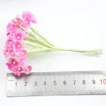 5 Branches DIY Hand-simulated Plum Mini Flocking Cloth Lucky Flower - Image 7