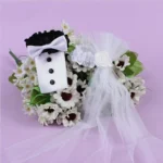 A Pair of Bride and Groom Dress Cups Decoration Wedding Supplies - Image 2