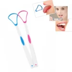 10 PCS Tongue Coating Cleaning Scraper To Remove Bad Breath Tongue Brush Random Color  Delivery