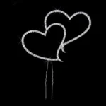 Heart Crystal Cake Insert Cake Decoration Wedding Gift - Image 2