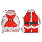 2 PCS Creative Christmas Restaurant Hotel Waiter Apron Decoration - Image 3