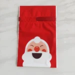 50pcs / Pack Christmas Gift Bag Candy Biscuit Drawstring Bundle Christmas Cookie Bag, Random Pattern Delivery - Image 4