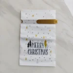 50pcs / Pack Christmas Gift Bag Candy Biscuit Drawstring Bundle Christmas Cookie Bag, Random Pattern Delivery - Image 7