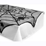 Halloween Party Black Lace Spider Web Tablecloth Decoration - Image 5