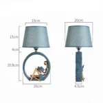 Modern Bedside Reading Statue Base Lamp Home Decoration - Image 6