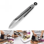 Stainless Steel Silicone Handle Kitchen Food Meat Barbecue Clip