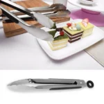 Stainless Steel Silicone Handle Kitchen Food Meat Barbecue Clip - Image 2