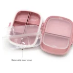 3 PCS 8-Grid Double-layer Portable Mini Straw Pill Storage Box - Image 3