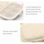 3 PCS 8-Grid Double-layer Portable Mini Straw Pill Storage Box - Image 7