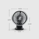 Automobile Multi-function Electric Fan Car Air Outlet USB Interface Mini Fan - Image 6