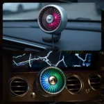 Automobile Multi-function Electric Fan Car Air Outlet USB Interface Mini Fan - Image 7