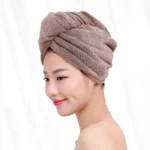 Womens Magic Quick Dry Bath Hair Drying Towel Cap Bathing Tool - Image 4