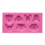Dogs Shape Cartoon Silicone Fondant Cake Decorating Mold - Image 2