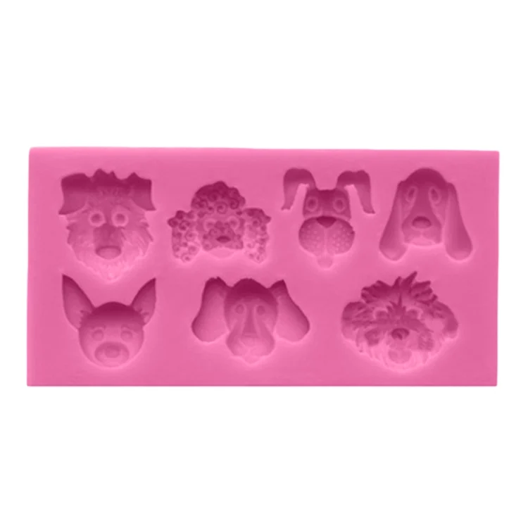TBD04049040_1.webp Dogs Shape Cartoon Silicone Fondant Cake Decorating Mold - Image 2
