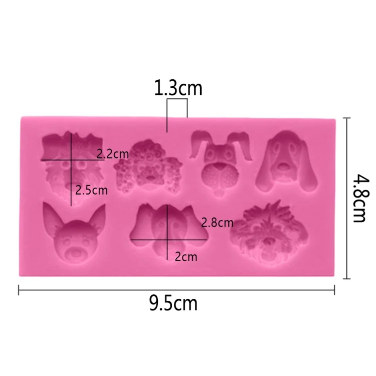 TBD04049040_5.webp Dogs Shape Cartoon Silicone Fondant Cake Decorating Mold - Image 6