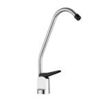 Kitchen Water Purifier Copper Single Cold Basin Gooseneck Shape Faucet
