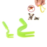 2 PCS Pet Catcher Flea Clipper Animal Deworming Pull Hard Tick Extractor Cats and Dogs Lice Scavenging Flea Hook - Image 2