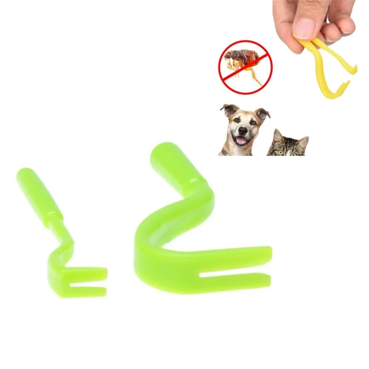 TBD0406081901A_1.webp 2 PCS Pet Catcher Flea Clipper Animal Deworming Pull Hard Tick Extractor Cats and Dogs Lice Scavenging Flea Hook - Image 2