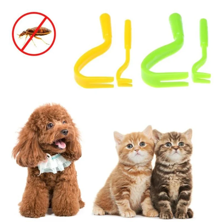 TBD0406081901A_4.webp 2 PCS Pet Catcher Flea Clipper Animal Deworming Pull Hard Tick Extractor Cats and Dogs Lice Scavenging Flea Hook - Image 5