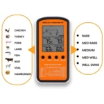 Wireless Remote BBQ Thermometer Dual Probe Digital Cooking Meat Food Oven Thermometer - Image 2