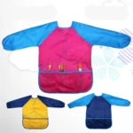 Long Sleeve Apron Drawing Painting Waterproof Smock Children Craft Art Waterproof Clothes - Image 3