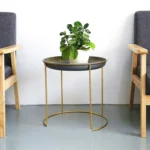 Simple Coffee Table Mini Tea Set Folding Flower Pot Rack Living Room Furniture - Image 2