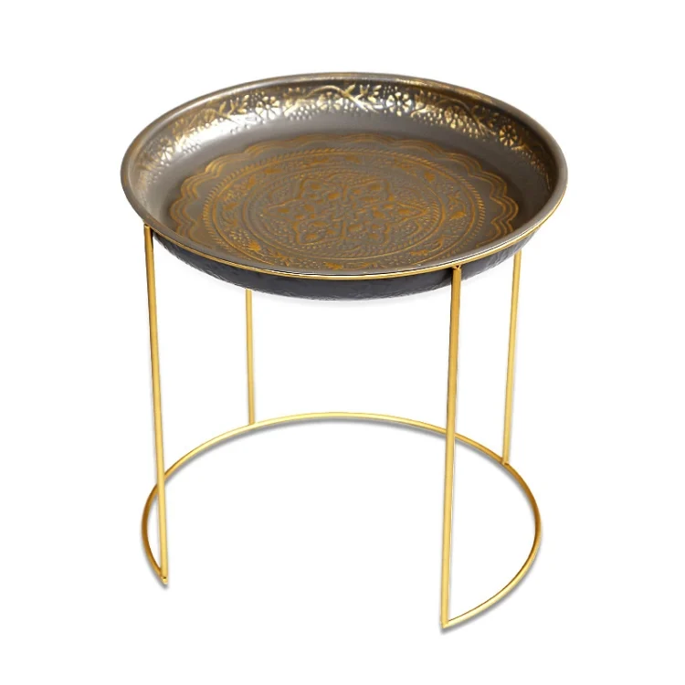 TBD04083951_5.webp Simple Coffee Table Mini Tea Set Folding Flower Pot Rack Living Room Furniture - Image 6