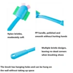 Long Handle Shoe Brush Cleaning Shoe Cleaning Brush Household Items Soft Hair Multi-head Brush Random Color - Image 4