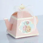 50 PCS Creative Hot Teapot Shape Wedding Candy Box Afternoon Tea Pastry Box