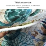Marine Series Pattern Bathroom Toilet Non-slip Mat Flannel Absorbent Foot Pad - Image 4
