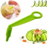 Kitchen Household Spiral Slicer Hand Cranked Slicing Roller Knife - Image 3