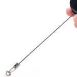 Zinc Alloy Easy to Pull Buckle Key Chain Back Clip Type Anti Theft Telescopic Buckle - Image 4