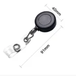 Zinc Alloy Easy to Pull Buckle Key Chain Back Clip Type Anti Theft Telescopic Buckle - Image 5