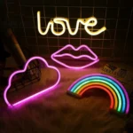 LED Neon Pendant Decoration Lamp Warm Night Light - Image 2