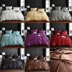 Washed Silk Flower Quilt Cover Bed Linings - Image 2