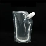 4 PCS Transparent Self-Supporting Mouth Bag Milk Juice Drink Outlet Wine Bag - Image 2