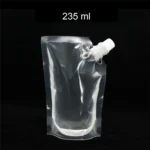 4 PCS Transparent Self-Supporting Mouth Bag Milk Juice Drink Outlet Wine Bag - Image 3