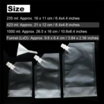 4 PCS Transparent Self-Supporting Mouth Bag Milk Juice Drink Outlet Wine Bag - Image 5