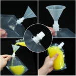 4 PCS Transparent Self-Supporting Mouth Bag Milk Juice Drink Outlet Wine Bag - Image 9