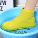 2 Pairs Waterproof Shoe Cover Raincoat Non-slip Reusable Silicone Insole Shoe Slip Rainshoes Cover - Image 4