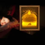 3D Paper Carving Lamp Couple Light Shadow Paper Carved Night Light - Image 4