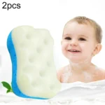 2 PCS Deep Skin Care Bath Sponge Exfoliating Cleansing Washing servant Shower Sponge Brush, Random Color Delivery