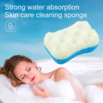 2 PCS Deep Skin Care Bath Sponge Exfoliating Cleansing Washing servant Shower Sponge Brush, Random Color Delivery - Image 3
